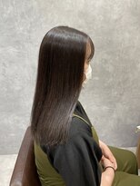 アース 酒田店(HAIR&MAKE EARTH) 佐藤輝砂が作る！ダメージ少ない！サラ艶のプレミアム縮毛矯正！