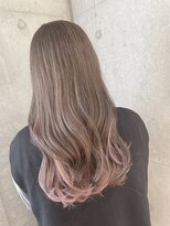 リビンバイアフロート(Livin by afloat)&nbsp;ブリーチ　インナーカラー　ローズピンク　おおたかの森