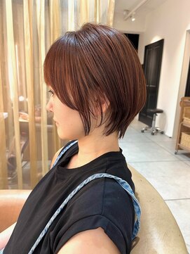 アフロートpd+ KOBE(AFLOATpd+) ２０代３０代４０代大人キレイショートボブ　ピンクブラウン