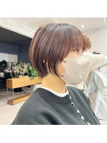 サンド 銀座(sand)&nbsp;☆◎20代30代まるみショートヘアピンクベージュ