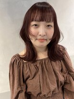 エイト 横浜店(EIGHT)&nbsp;レイヤーカットとボルドーヘア