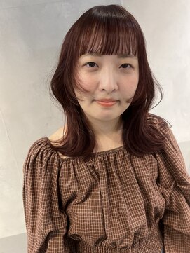エイト 横浜店(EIGHT) レイヤーカットとボルドーヘア