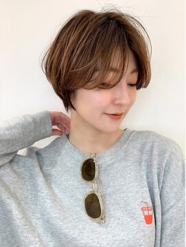 ハローバイシー 仙台(Hello by Sea) ブリーチなしハイトーン×ハンサムショート/ボブ[仙台]