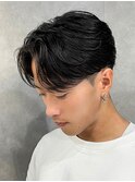 センターパートニュアンスパーマ韓国カルマパーマコンマヘア