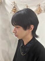 美容室 メザミー MESAMIES ワックスなし爽やか黒髪暗髪ウルフ