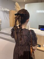 ワークスヘアー(WORKS HAIR)&nbsp;ツインポニー　ツインアレンジ