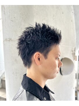 男らしくバサっとワイルドショート。　20代/大学生 /ストリート