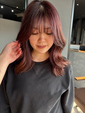 ティック 福井鯖江店(tic.) レイヤーカット×パープルカラー