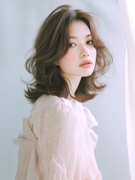 アルトリスト(Altruist Aging×HAIR&SPA) ★ダークアッシュ大人ガーリーボブ着物ミディアムレイヤーカット