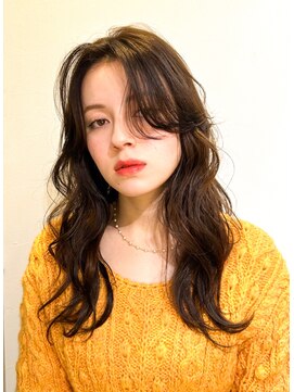 ロンド パルティール 大宮(Lond partir) イメチェン外ハネボブ美髪ワイドバングミディアムレイヤーカット
