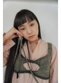 オン眉バング