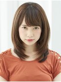 『アンフィニ東銀座』小顔前下がりひし形レイヤー◎