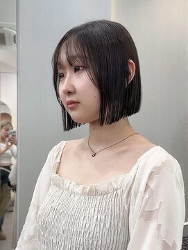 ロンド ブランシュ 錦糸町北口(Lond blanche) ミニウルフレイヤーカット顔周り前髪韓国ショートボブ/錦糸町