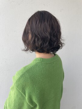 コレットヌーク(COLLET neuk) ボブ/ オリーブカラー/2WAYパーマ
