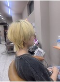 ショート マッシュ ウルフ 中性 ハンサムショート 三宮