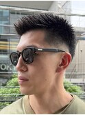 メンズカット  スキンフェード   スパイキーショート