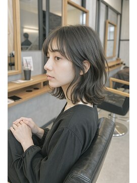 ソッカ(socca) 切りっぱなしミディアムレイヤーボブ