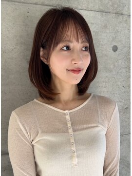 大人可愛い内巻きボブレイヤー表参道