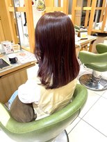 アース モード 新小岩店(EARTH/M)&nbsp;チェリーブラウン×セミロング