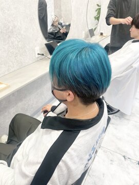 カミイロ(kamiiro) シアンブルー/ケアブリーチ/髪質改善/仙台美容室/若林区美容室