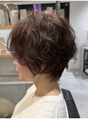 クセを活かしたショートヘア