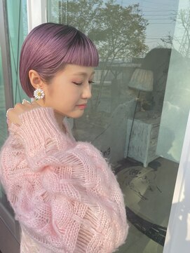 ディプティック ヘアー チェンジ ミュージアム(diptych Hair Change Museum) ピンクボブ／ピンクカラー／ボブヘア