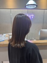 エイト 博多店(EIGHT hakata)&nbsp;赤み抑えるブリーチなし韓国風くびれミディアム