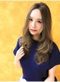 小顔に見せる☆センターパートロング