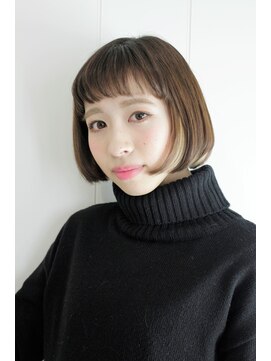 アヴァンティ ヘアーアンドスパ(avanti hair&spa) ヘムラインカラー×ストレートボブスタイル