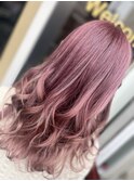 ペールピンク ベビーバング 魅力倍増カール ボブルフ