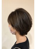 丸味ショートボブ