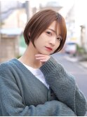 20代30代40代◎ショートボブショコラアッシュふんわりカール