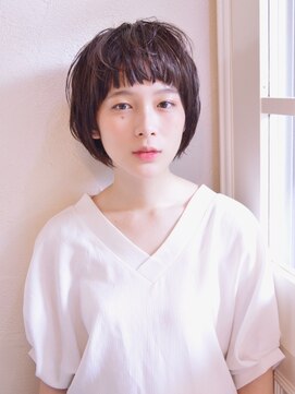 ハウスアンドヘアーワークス(House&Hair works) 前髪長め大人小顔ショート30代40代50代　藤沢
