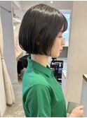 ミニボブ/前下がりボブ/コンパクトボブ 東銀座/銀座
