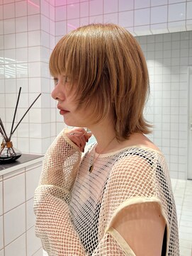 ロンドルーチェ 心斎橋(Lond luce) ダークアッシュ/ミディアムレイヤーカット［髪質改善/縮毛矯正］