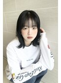 韓国風切りっぱなしボブ