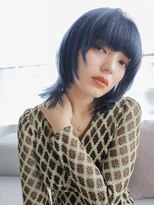 ユニカバイミリー(unica by milly) 【unica緑地公園】インディゴターコイズブルージュ×ボブウルフ