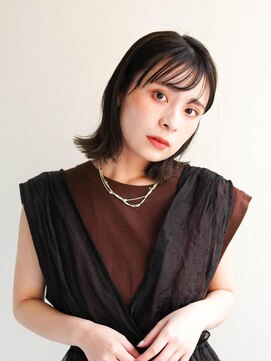 ジュール 大分(Joule) ミディアムヘア/斜めバング/グレージュカラー/大分駅