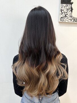 ルーム(Room) 韓国ロング/ダブルカラー／グラデーションカラー/ベージュカラー