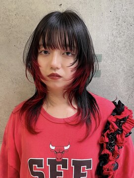 キャロルガーデンズ ボコカ 表参道(Carroll Gardens bococa) レイヤー×裾カラー×インナーカラー　【azu】