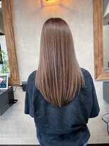 サニー 渋谷(SUNNY)&nbsp;バレイヤージュ、ハイライト、レイヤーロング、グレーベージュ