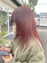 サラ 新宮店(SARA) ブリーチなしレッド