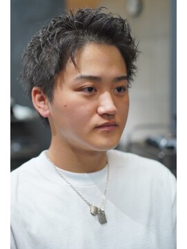 ノーエン(noen) スパイキーショートビジネスショートツーブロックフェード短髪