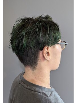 セーアーペー(Se.a.pe) メンズ/ブリーチ/メッシュ/グリーン