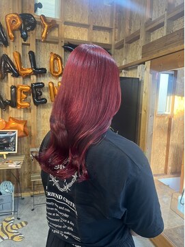 アフターニュース 新潟(afternews) チェリーレッド/ダブルカラー/ケアブリーチ/髪質改善/駅南