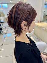 ヴィーヴォ 深江橋店(VIVO) 【VIVO】大人女子に似合うウルフヘア 襟足長めショート 束感