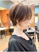 ショートボブ白髪染め白髪ぼかし似合わせカットメルティカラー