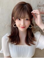 アフロートフクオカ(AFLOAT FUKUOKA)&nbsp;【福岡初出店☆AFLOAT 福岡】小顔前髪ありくびれレイヤーカット