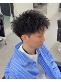 スパイキーショートスパイキーパーマ