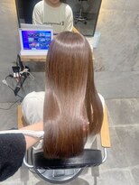 ラフィスヘアー シン 大分店(La fith hair SHIN)&nbsp;【La fith】艶ストレート×明るめブラウン